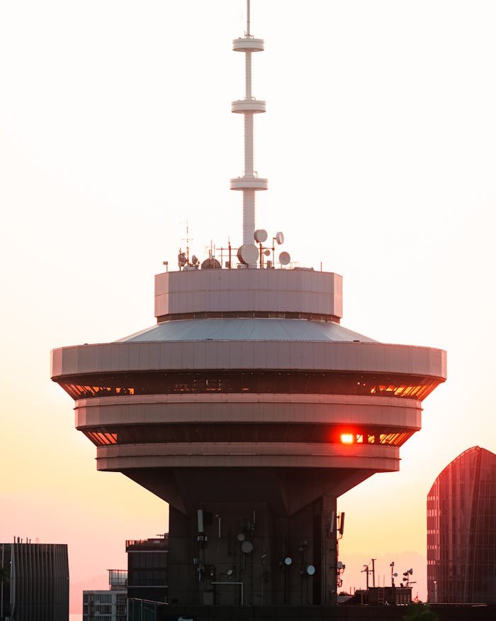 Top of Television Tower in Vancouver, Canada